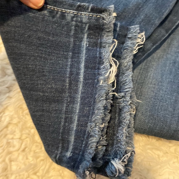 KUT FROM THE KLOTH crop raw hem jeans 8 straight leg - Picture 9 of 11